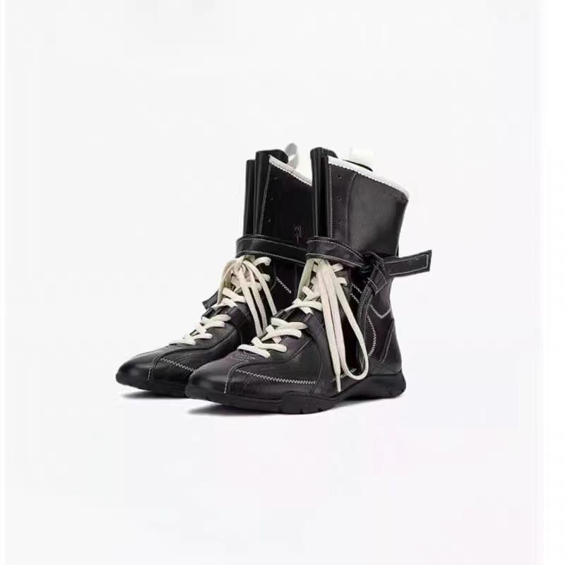 Небольшое увеличение внутренней высоты женские летние сетчатые ботинки для охоты на уток боксерские ботинки короткие ботинки Мартин