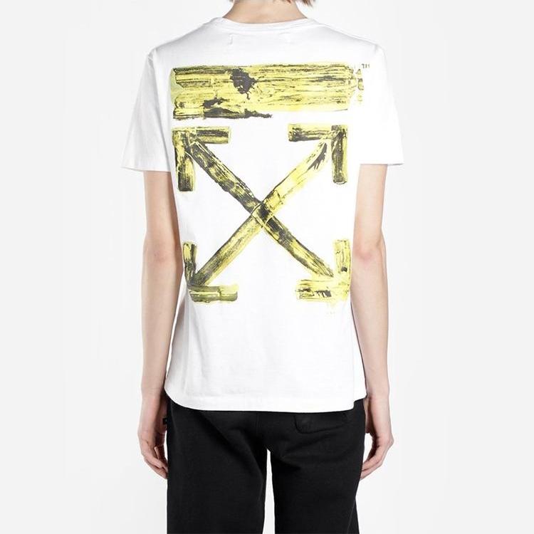 OFF WHITE Узкий Акриловый Футболка с Коротким Рукавом Стрелы OMAA027F191850100160