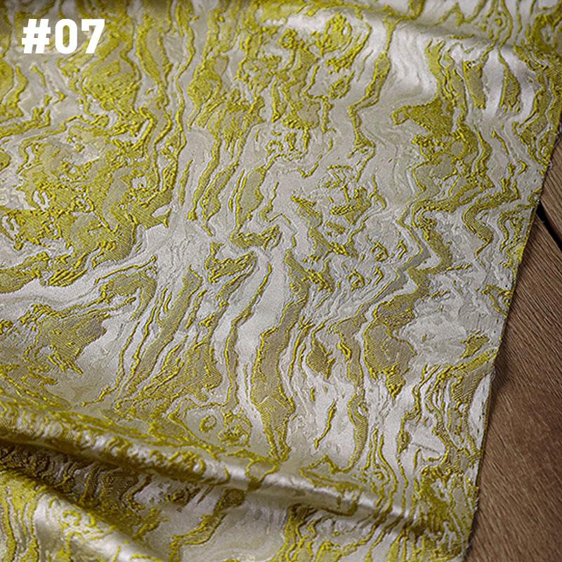 50*145см Волна Лава Плетение Жаккардовая Ткань Блестящая Глянцевая Тяжелая Вышивка Текстура Дизайнерская Ткань Для Шитья Пальто Куртки Брюк