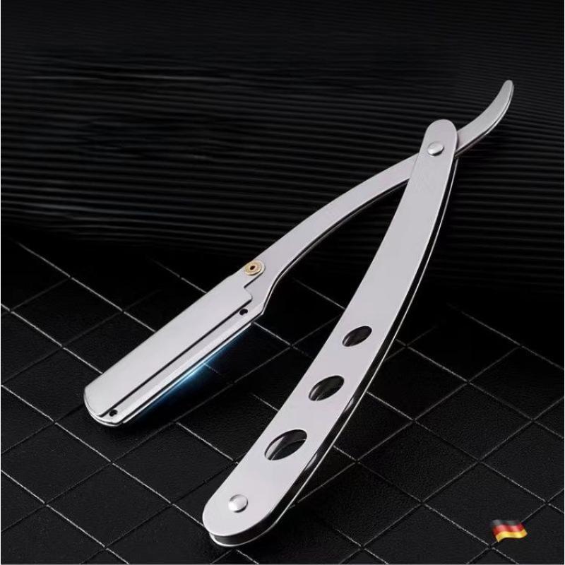 Classic Manual Razor for Men's and Women's Shaving – Hairdressing and Grooming Tool with Beard Blade Head