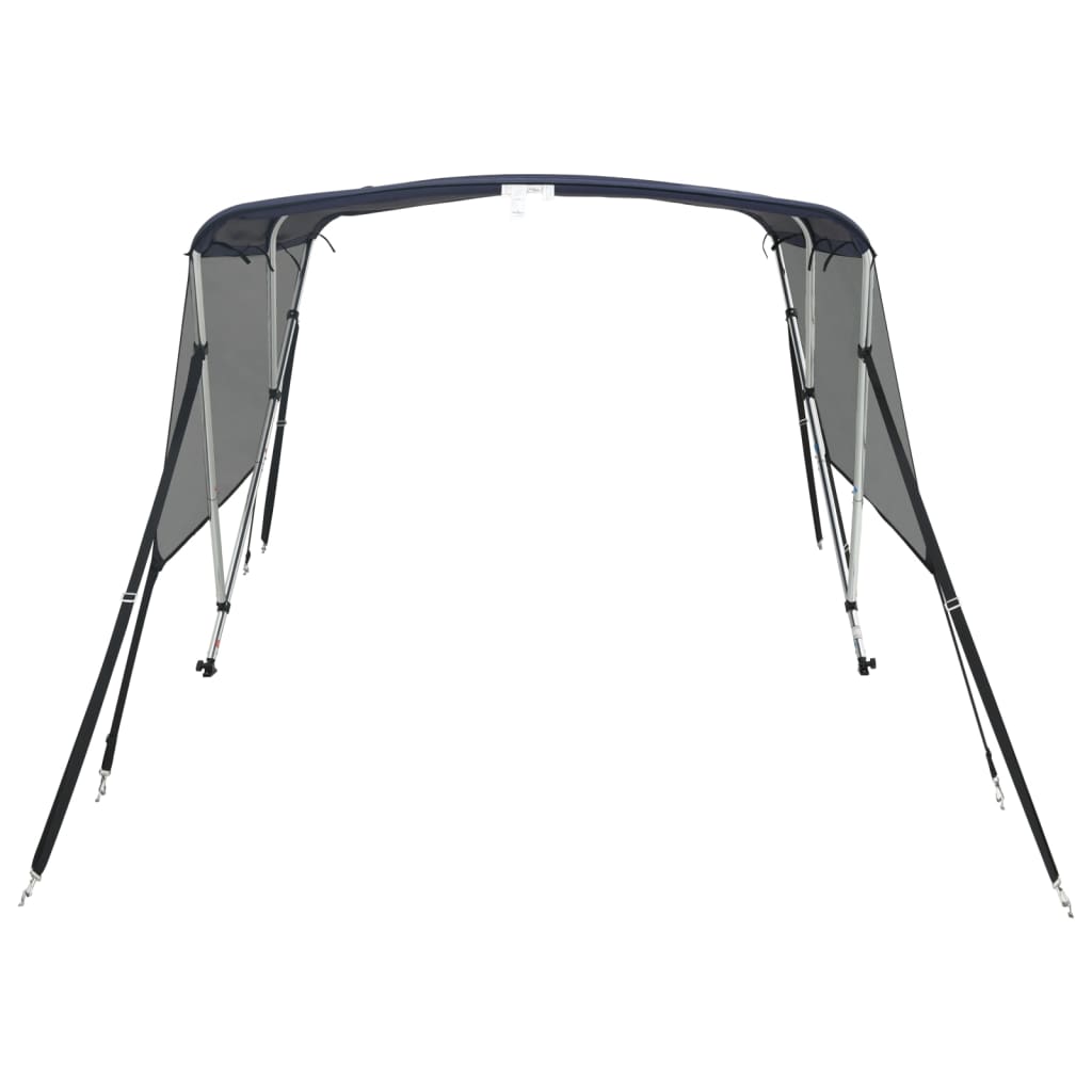 3 Bow Bimini Top with Mesh Side Panels 183 x (185 198) x 137 cm