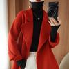 Small Double-sided Cashmere Coat for Women's Short Autumn and Winter New Thin Wool Coat for Women