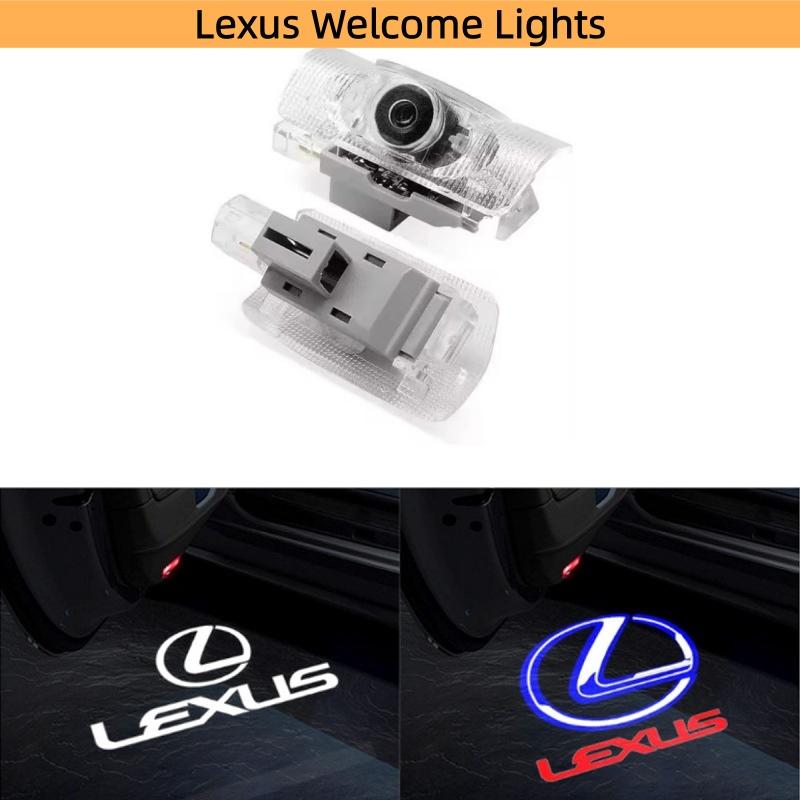 2pcs HD Car Door Welcome Light Logo Emblem Projector Lamps For Lexus GS IS LS500h ES260 ES300h RX350h NX260 UX260 LM LC RZ450e
