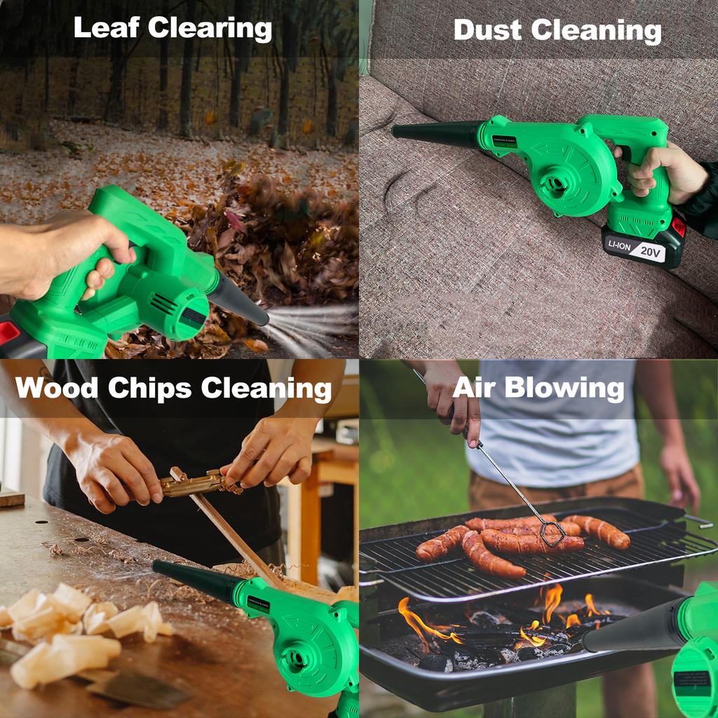 20V Cordless Electric Blower Powerful Leaf Cleaner with Battery Power Drop Shipping for EU
