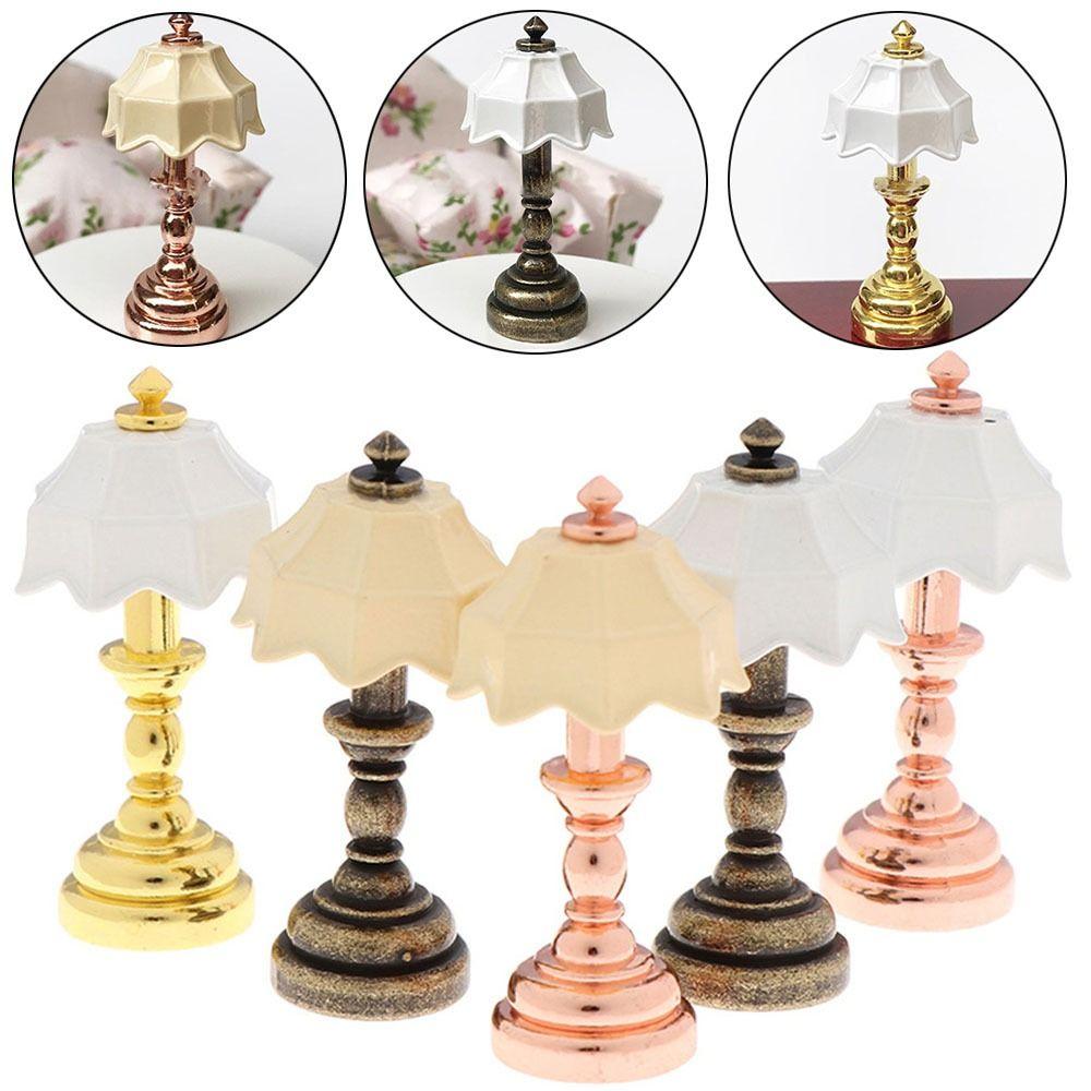 Dollhouse Furniture Toy Lamp Model Miniature Floor Lamp Doll Retro Lamp Crystal Wall Light