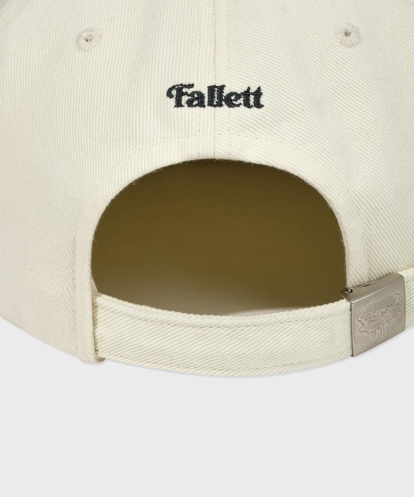 FALLETT [24Осень] Кепка-снепбэк с рисунком Nero, цвет слоновой кости