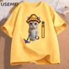Stardew Valley El Gato T Shirt Unisexs Clothes Streetwear High Quality Cotton Short Sleeve Game Graphic T Shirts Streetwear Tees