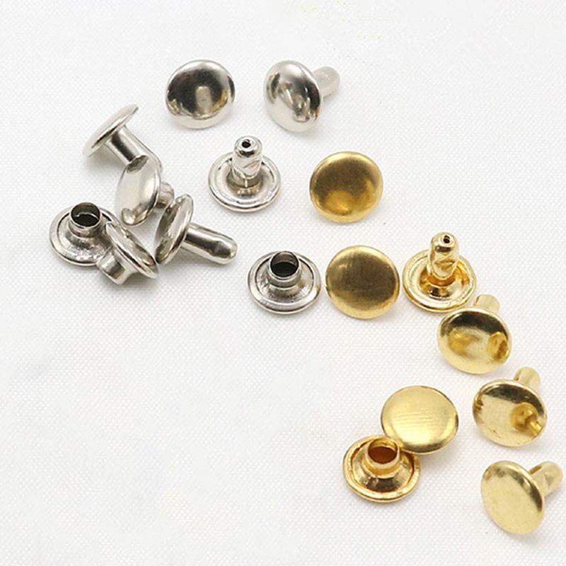 Craft Buttons Leather Belt Double-Sided Garment Accessories Bag Clothing DIY Decoration Metal Rivets Studs