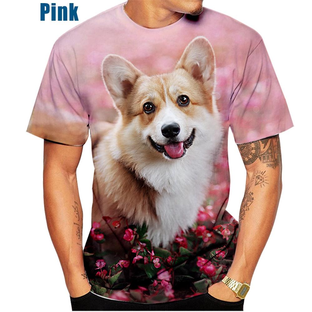 Милая футболка с принтом в виде вельш-корги 3D Pembroke Puppy Baby Puppy, повседневная модная футболка для мужчин и женщин, детей