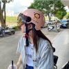 Cartoon cat 3c certified electric car helmet women's winter four seasons new national standard motorcycle safety half helmet cute