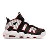 Мужские кроссовки Air More Uptempo в тонкую полоску черно-бело-красные AV7947-001