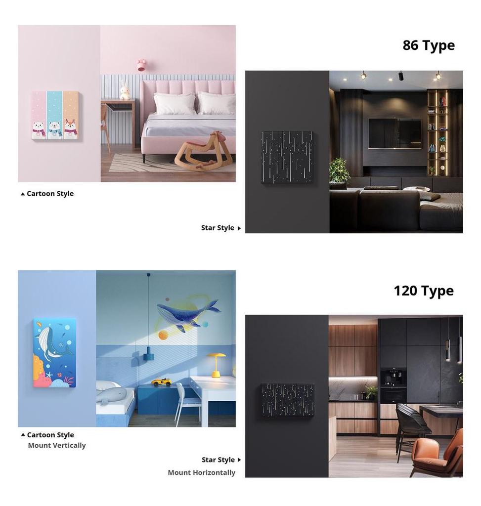 Умный сенсорный выключатель SONOFF T5 TX Ultimate с пультом дистанционного управления для Alexa