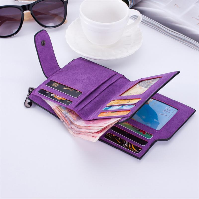 Women Useful Clutch Wallet Short Hasp Mini Money Bag Purse Card Holder