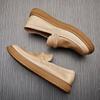 British Leather Foot Cover One Pedal Loafers Men'S Breathable Business Low-Top Casual Leather Shoes Soft-Soled Beanie Shoes Men