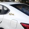 3D Металлическая наклейка для стайлинга автомобиля, полая рыба, акула, эмблема, значок, наклейки, автомобиль, мотоцикл, компьютер, крышка топливного бака, аксессуары