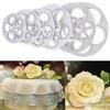 Stylish Cake Mold Time-saving Plastic Rounded Petals Shape