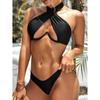 New Cross Halter Push Up Bikini Women Underwire Swimsuit Sexy Two Piece Swimwear Summer Beach Bathing Suit Bikini Set