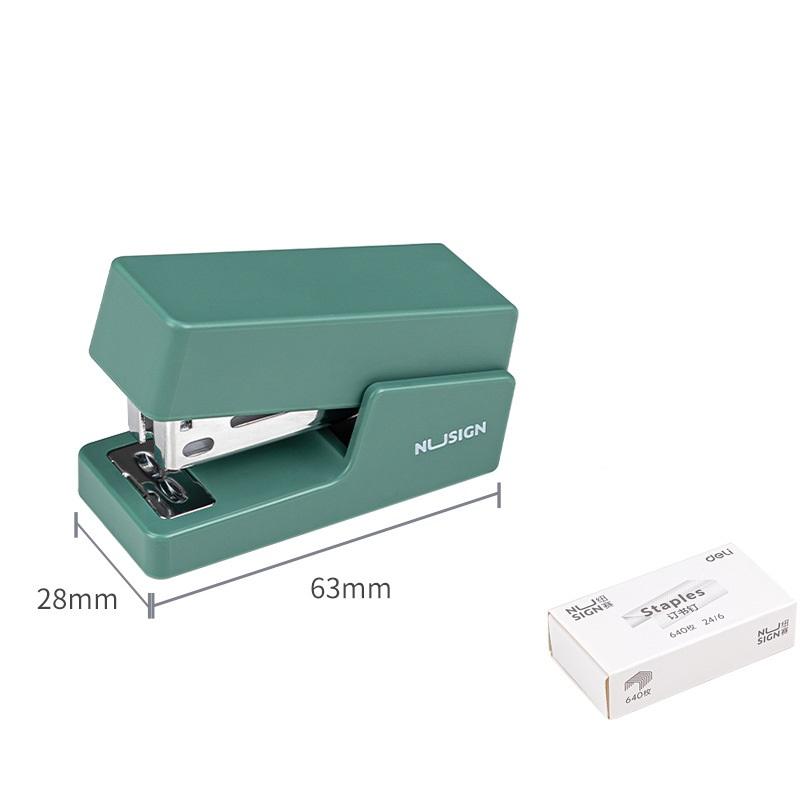 Color Stapler Metal Mini Morandi Set With 640pcs Staples 246 Binding Tools Office Binder School Supplies