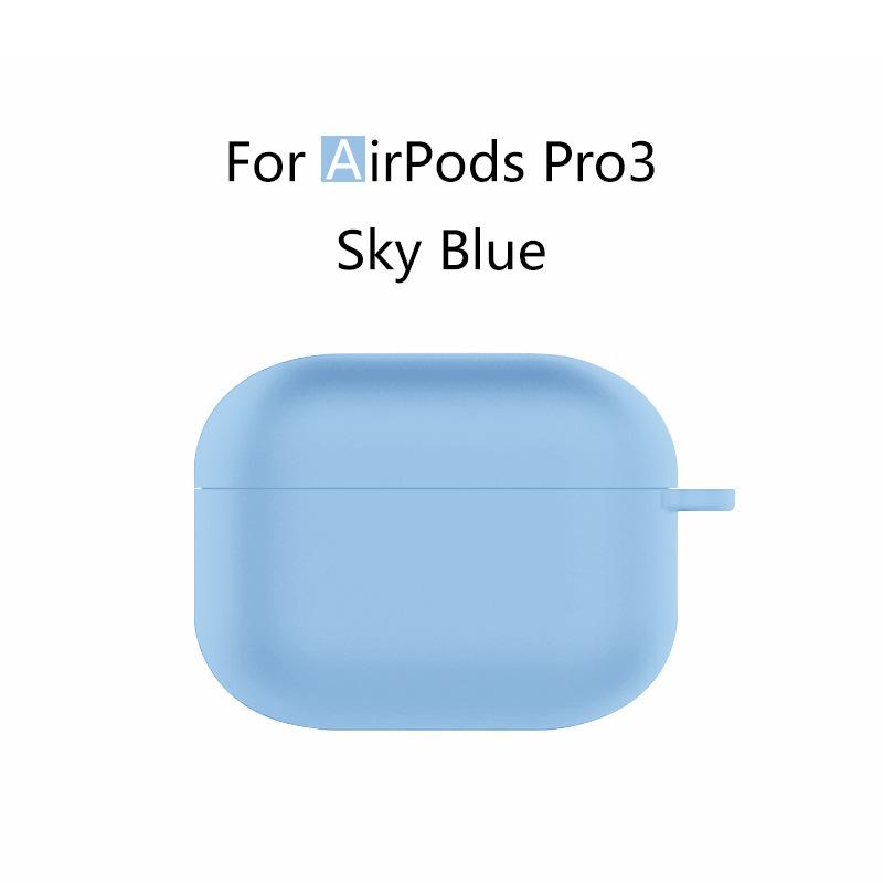 Силиконовый чехол для AirPods Pro 3 Прозрачный Мягкий ТПУ Чехол для наушников Противоударный Защитный чехол-накладка для AirPods Pro 3 Чехол для наушников