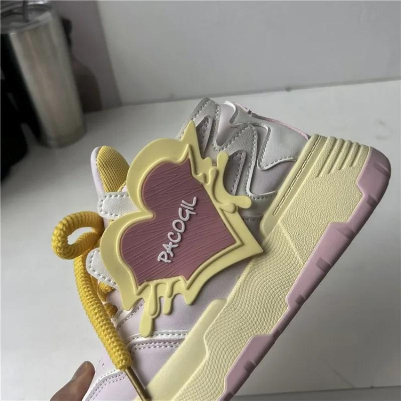 Кроссовки для бега для женщин Летние новые дышащие женские кроссовки на платформе со шнуровкой Женская дизайнерская обувь Zapatos De Mujer