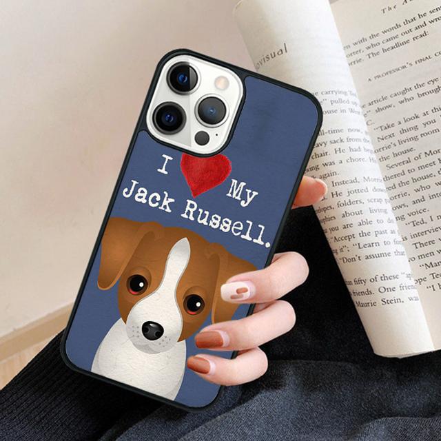 I Love My Jack Russell dog Phone Case Back Cover for IPhone 18 16 15 SE2020 14 13 11 12 Pro Max mini XS XR X PlusS Fundas Coque