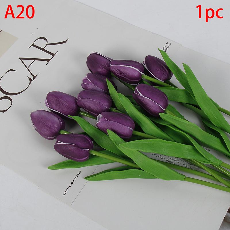 1 шт. тюльпаны искусственные цветы настоящие сенсорные цветы тюльпан букет декор поддельные тюльпаны цветок для домашнего свадебного украшения