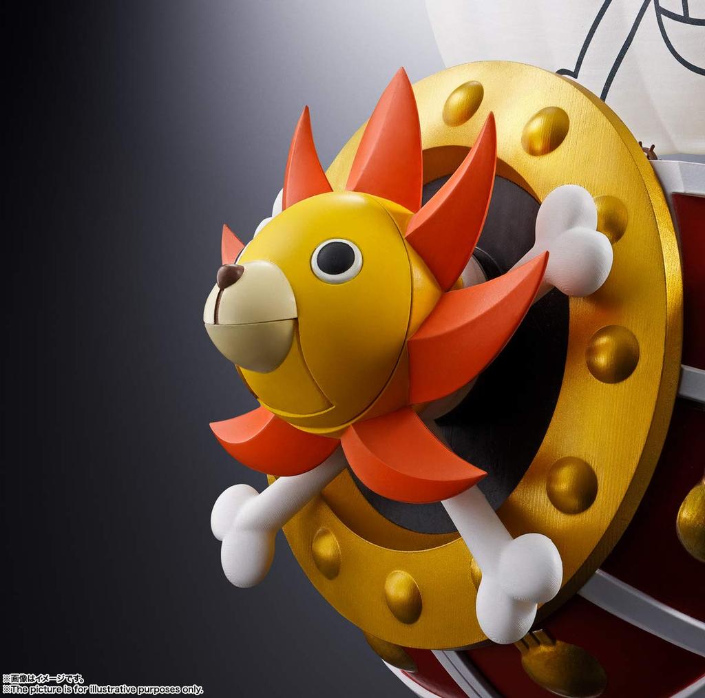 TAMASHII NATIONS Chogokin ONE PIECE Thousand Sunny 380 мм окрашенная подвижная фигурка приблизительно. АБС и ПВХ и литье под давлением