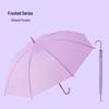 Очень большой прозрачный ветроустойчивый складной зонт с длинной ручкой - корейский стиль для двоих