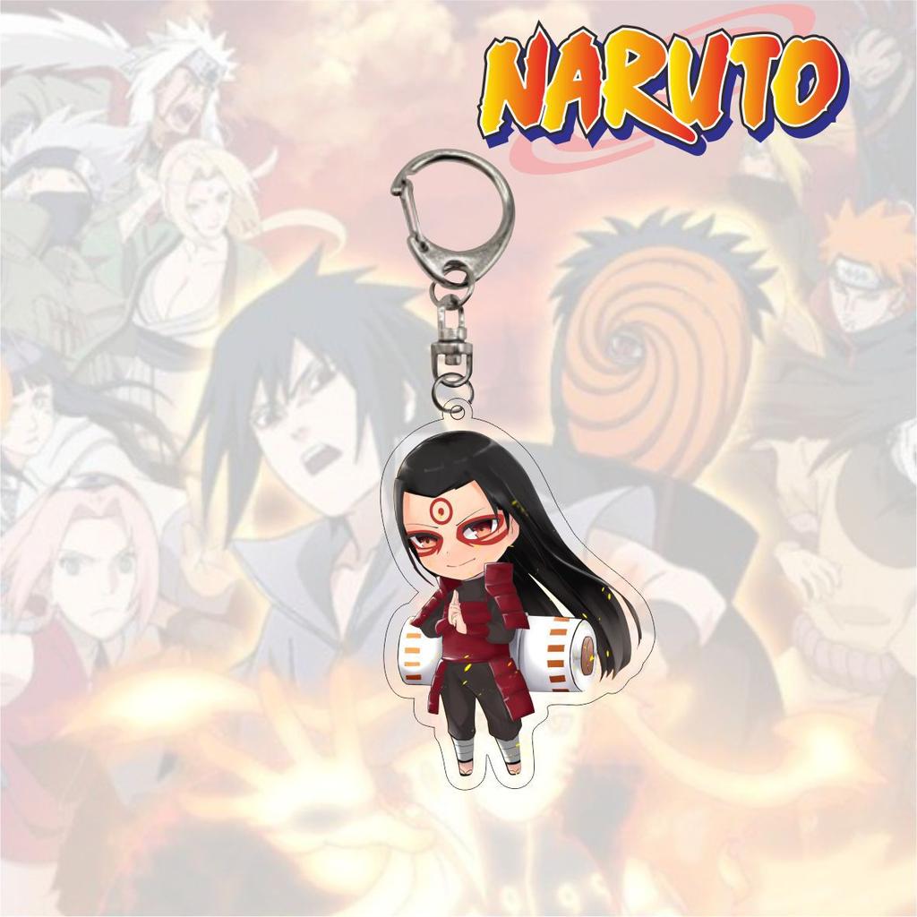 Anime Naruto Acrylic Keychain Accessaries Uzumaki Naruto Cartoon Keyring