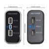 12/24V Car Charge Adapter 3 Port USB Charger Socket Quick Charge Panel Wall Mount Dual USB Charger Outlet