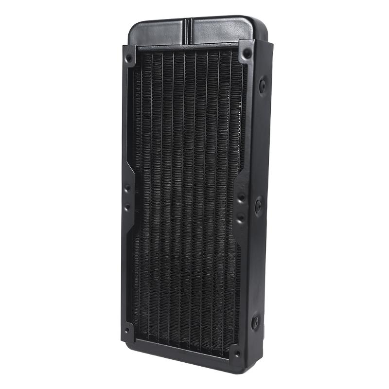 Радиатор компьютера с водяным охлаждением, 10-трубный алюминиевый теплообменник, радиатор жидкостного охлаждения для процессора ПК, система водяного охлаждения