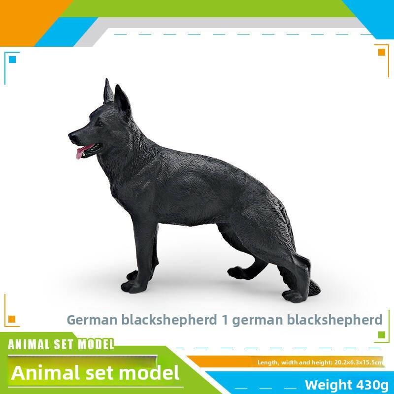 German Dog Shepherd Replication Pvc Model For Children Gift And Decor Home