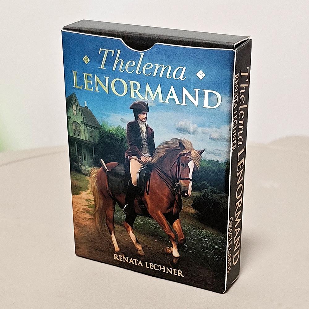 Оракул Ленорман Телема 36 Эзотерических Карт Гадания для Ежедневного Руководства Двустороннее тиснение Картон 9*6см