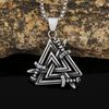 Titanium Steel Triangle Pendant Retro Men's Personality Trend Stainless Steel Necklace Jewelry