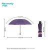 Large Umbrella with Three-Fold Design, Suitable for Both Sunny And Rainy Days, Business Umbrella with 10 Ribs, Large Umbrella, Purple Orchid Color