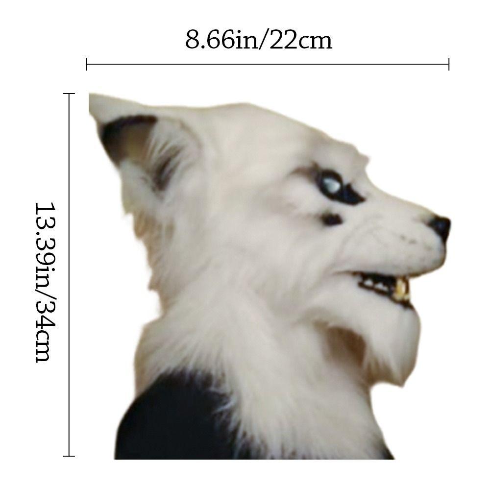 Carnival Party Eagle Mask Simulation Animal Halloween Hood Mask Wolf Mask  Party Makeup Ball