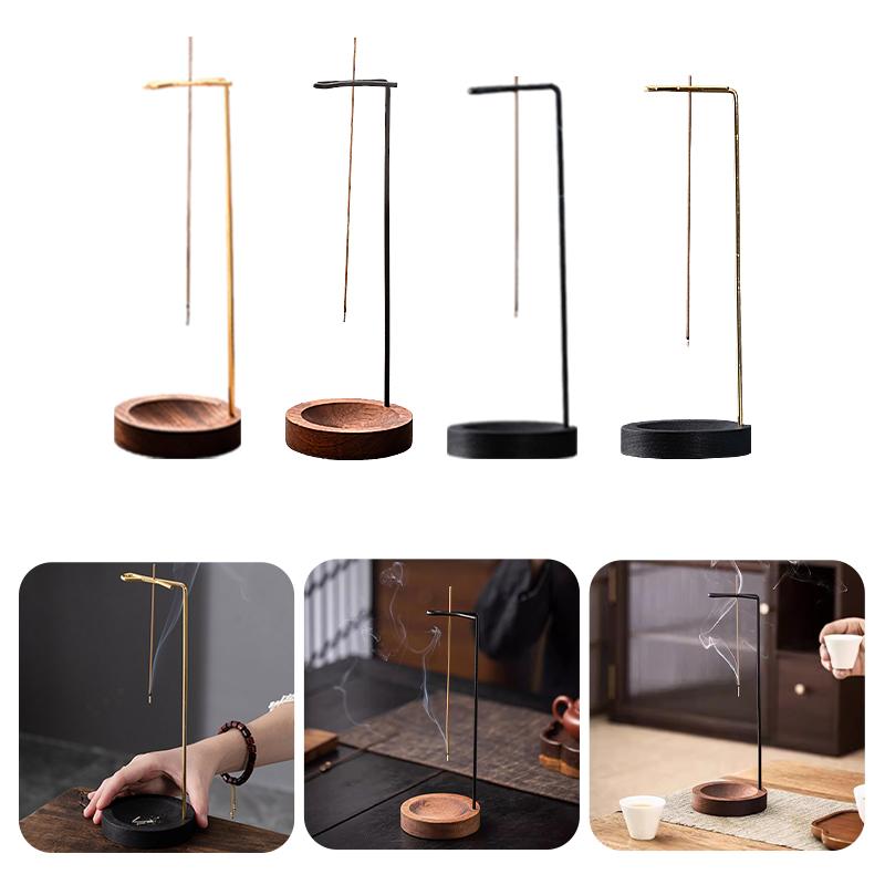 Incense Holder Upside Down Incense Holder Upside Down Wooden Incense Burner Home Line Incense Burner Wooden Base Home Decoration