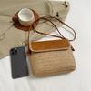 Сумка-мессенджер из бумажной веревки, плетеная вручную, для женщин, леди, пляж, маленькая сумка через плечо, сумка для отдыха, кошелек