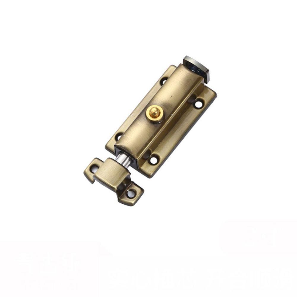 Spring Automatic Door Bolt Anti-theft Door Hasps Retro Door Buckle  Guard