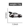 Retro Sports Car Badge Hat Clip Souvenir Enamel Pins Custom Brooches Lapel Badges Fun Cool Jewelry Gift for Men Friends