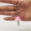 8 Color Mushroom Keychains Simulated Plant Key Ring Car Keys DIY Mushroom Pendant  Girl Children