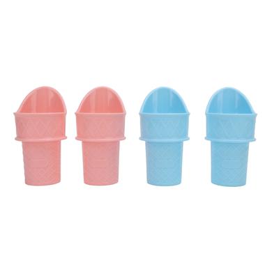 4 шт. держатель для мороженого, многоразовый, устойчивый, замораживаемый стаканчик для мороженого, ложка, снежный конус на день рождения