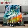 Korra 2D Flat Pattern Flannel Blanket High quality All Seasons Warmth and Comfort Perfect for Christmas Gifts.PMT0914153