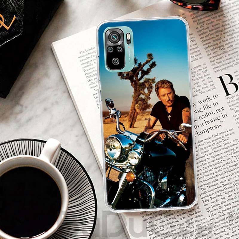 Johnny Hallyday Music Cover For Xiaomi Redmi Note 13 12S 12 11 11S 10S 10 Pro Plus Phone Case 11E 11T 9 9S 8T 8 + Print Coque Re