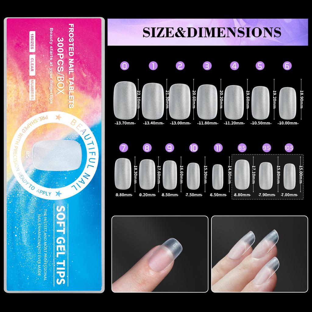 Nail Art Pads Wear Nail Ultra-Thin And Seamless Full Matte, No Grinding, Extended Fake Nail Patch 15 Size