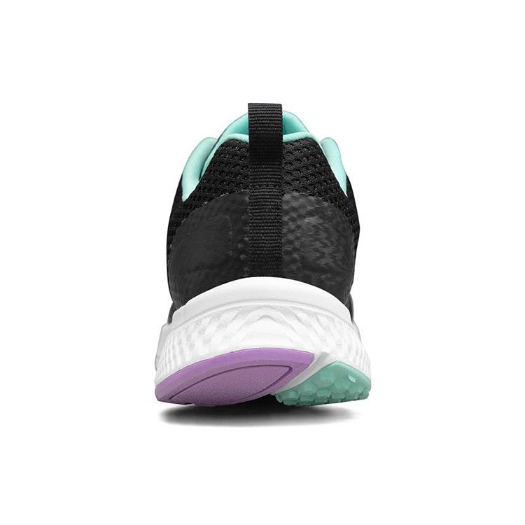 Skechers Go Run Consistent Круглый носок На шнуровке Низкие Повседневные Беговые кроссовки Женские кроссовки Черный Зеленый 896014-BKAQ