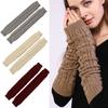 False Sleeves Long Wrist Gloves Arm Warmers Elbow Mittens Fashion Half Finger Gloves Outdoor