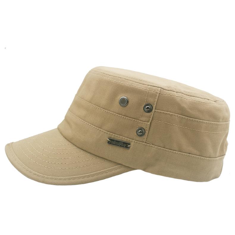 Мужская плоская кепка Cottonsummer, уличная шляпа от солнца, однотонная винтажная бейсболка, военные кепки, армейские козырьки, шляпа, тренировочные кадетские кепки
