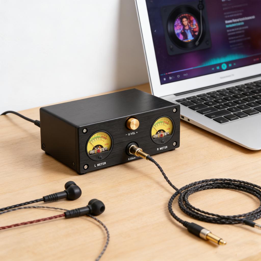 Xz-U6Pro Комбинированный усилитель для наушников и VU-метр Hi-Fi Аудио Стереоусилитель с линейным стабилизированным блоком питания для кристально чистого звука