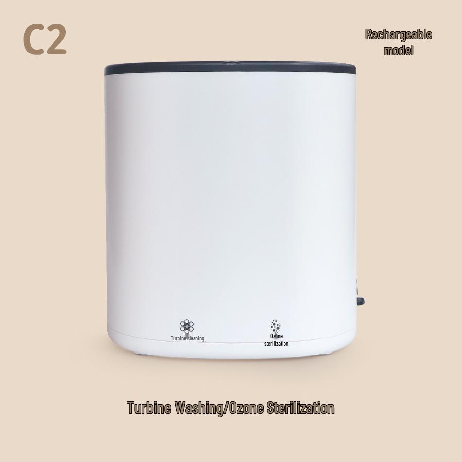 Портативная умная мини-стиральная машина-турбина для нижнего белья, трусов и носков с озоновой очисткой